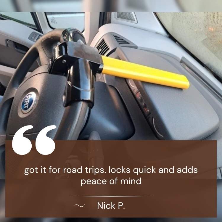 Heavy-Duty Universal Steering Wheel Lock
