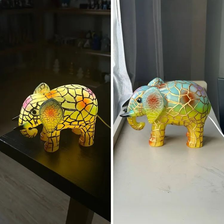 Majestic Elephant LED Lamp