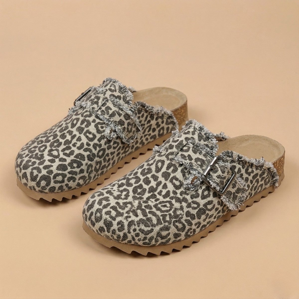 Plush Buckle Comfort Slippers