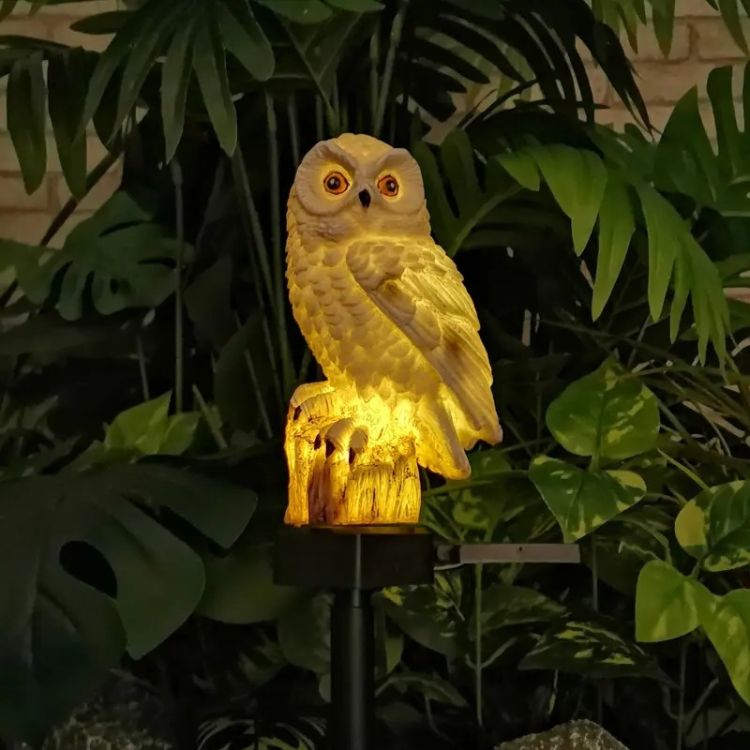Solar Owl Garden Light