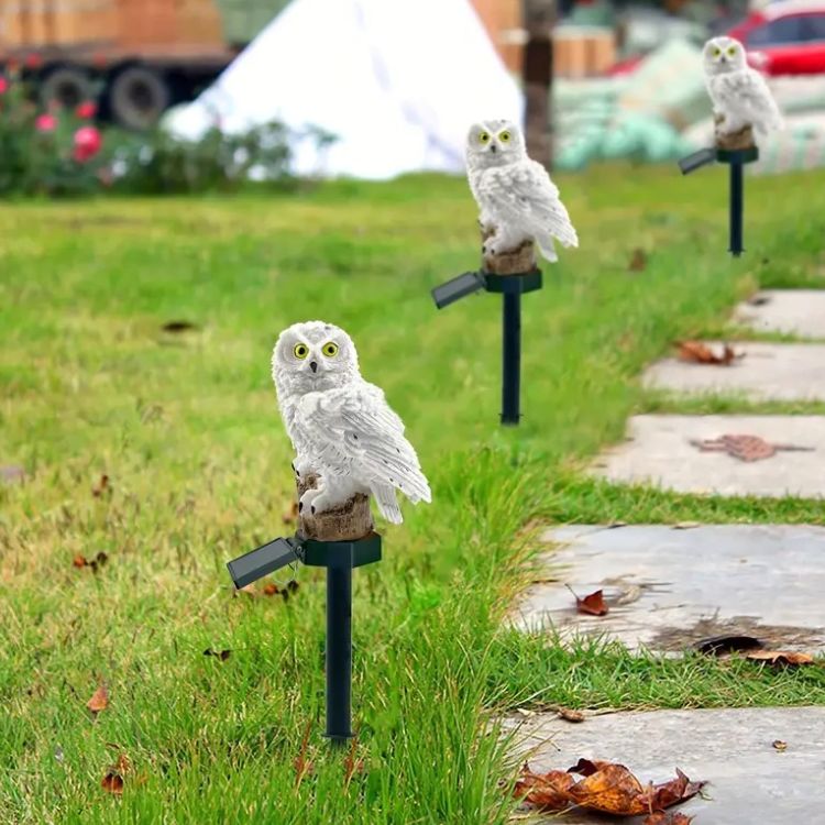 Solar Owl Garden Light