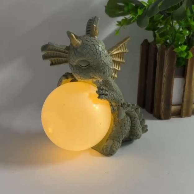 Solar-Powered Dinosaur Garden Light