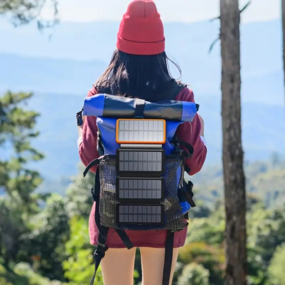SolMate – 20,000mAh Solar Power Bank with Dual USB & LED Light