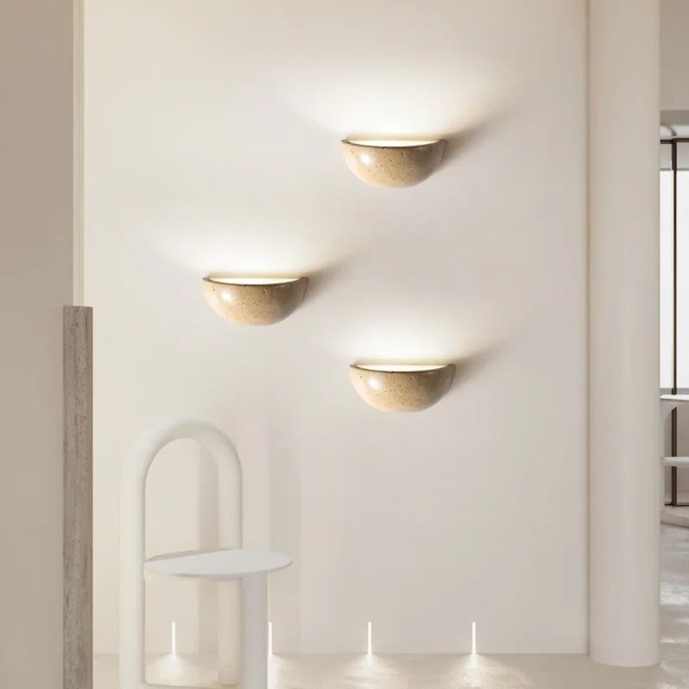 StoneGlow Curved LED Wall Light