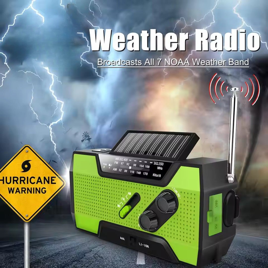 SurviveLite – Solar-Powered Emergency Weather Radio with 4000mAh Battery