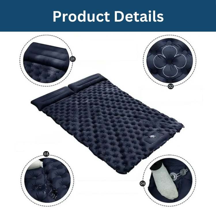 TrailMate Double Air Mattress – Fast Inflation, Lightweight & Rugged