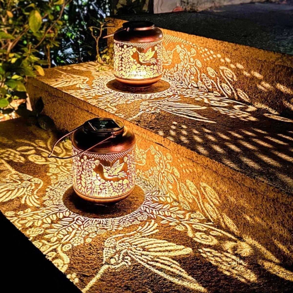 Twilight Hummingbird Shadow Lantern