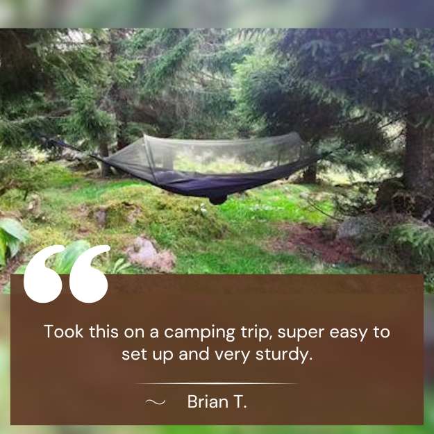 Outdoor Hammock with Bug Net – Ultra-Light Nylon & Quick Setup