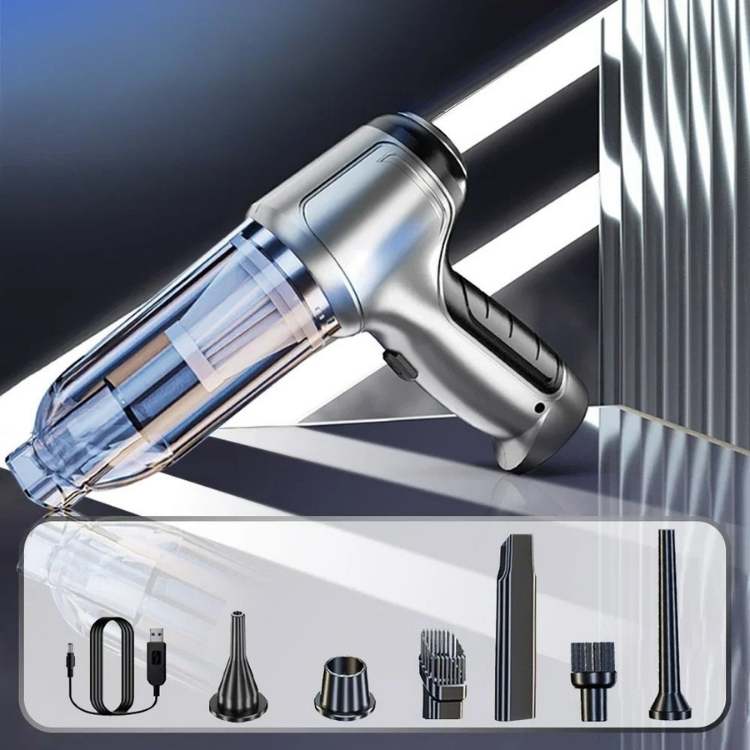 Cordless Car Vacuum Cleaner – 3-in-1: Vacuum, Inflate & Blow