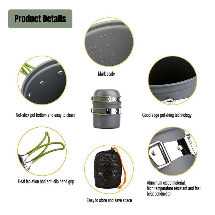Ultralight Camping Cooking Set