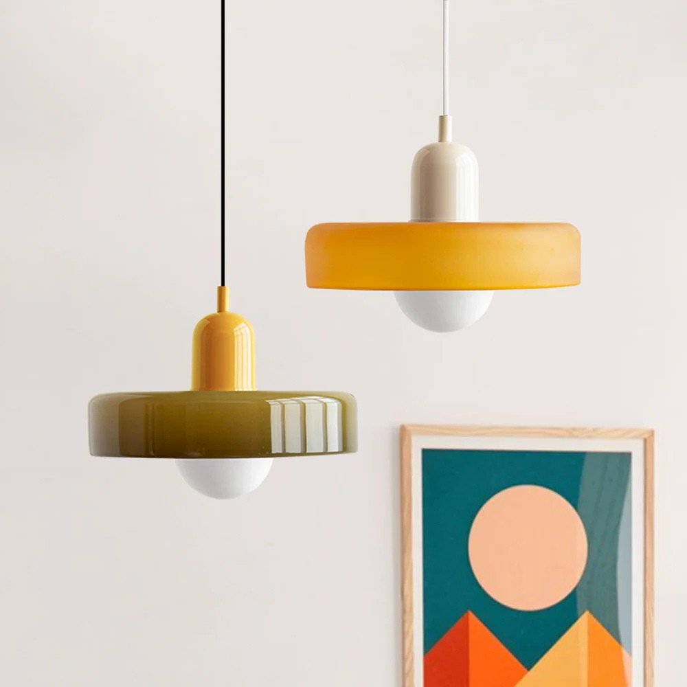 Vibrant Glass Pendant Light Design