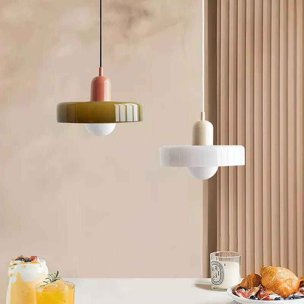 Vibrant Glass Pendant Light Design