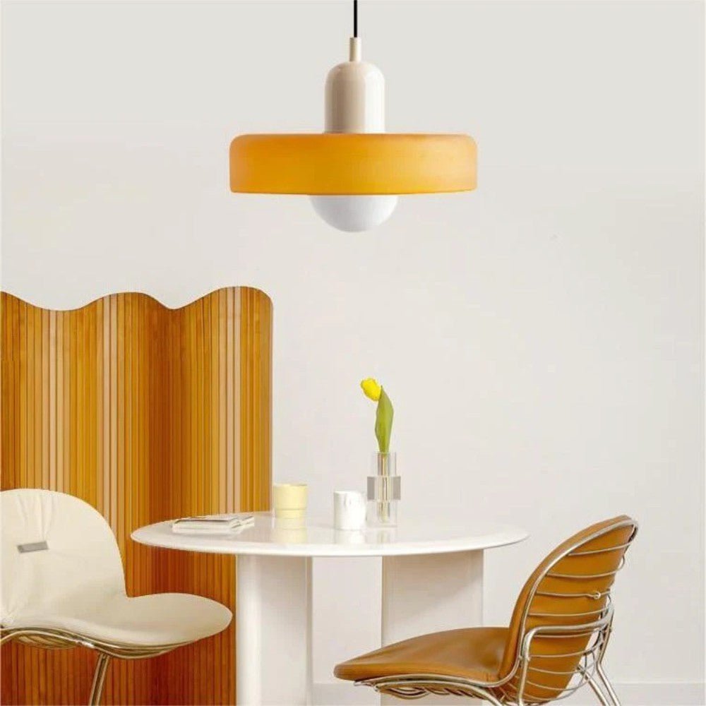 Vibrant Glass Pendant Light Design