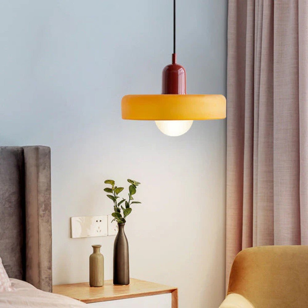 Vibrant Glass Pendant Light Design