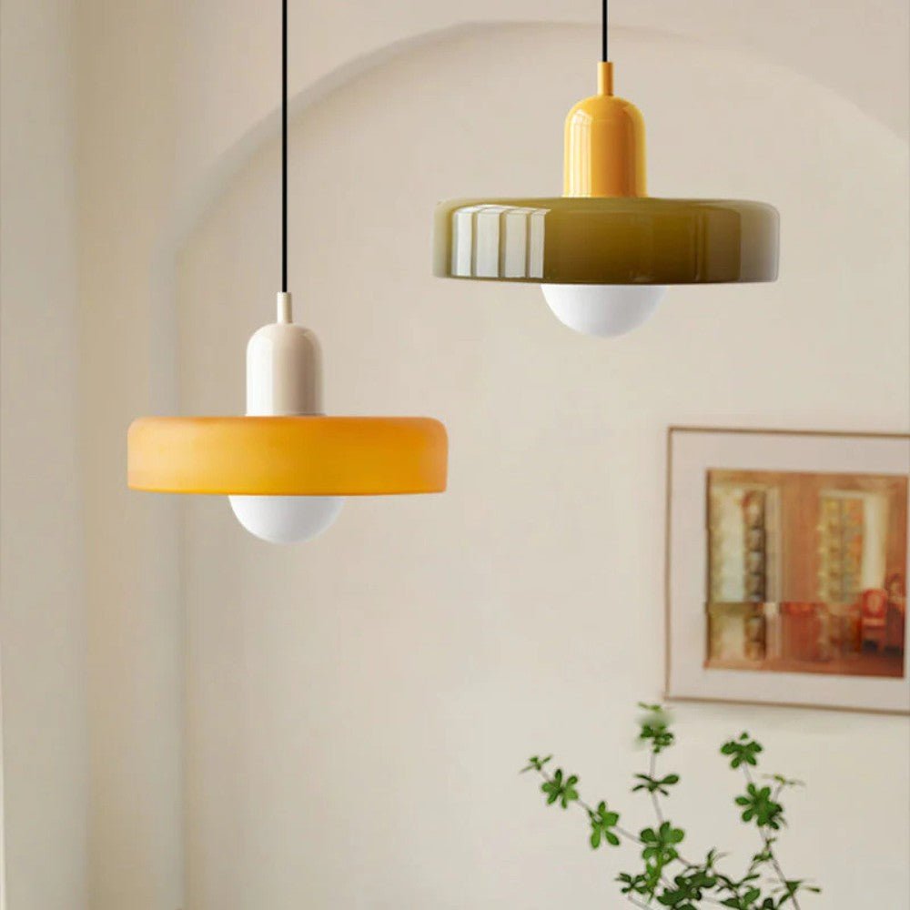 Vibrant Glass Pendant Light Design